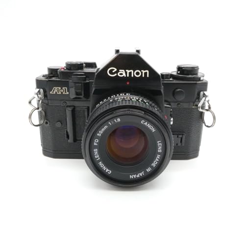 Canon A-1 A1 35MM SLR Film Camera with 50mm 1.8 Canon Lens (Renewed)