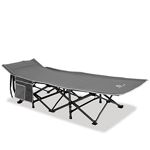 ALPHA CAMP Oversized Camping Cot Supports 600 lbs Folding Sleeping Cot Bed for Adults Steel Frame Portable with Carry Bag