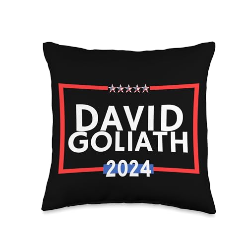 David Goliath 2024 is Bible Lovers is Political Election Throw Pillow