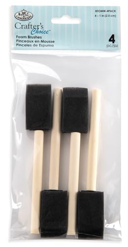 Royal & Langnickel - Crafter's Choice 4 Count 1' Foam Brushes | RFOMW-4PACK
