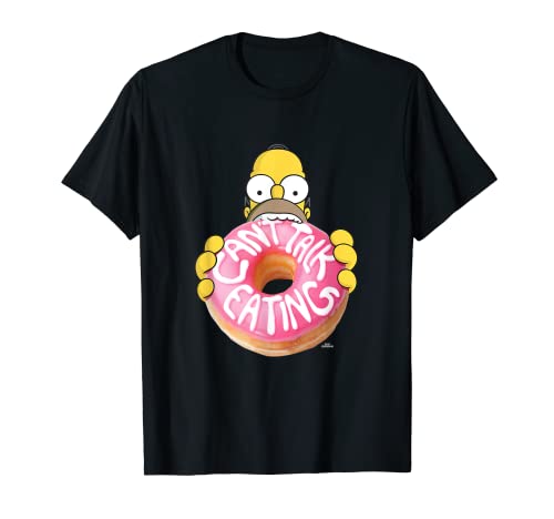 The Simpsons Homer Can't Talk Eating Donut T-Shirt