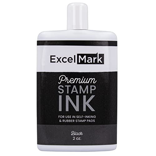Self Inking Stamp Refill Ink - 2 oz. - Black Ink