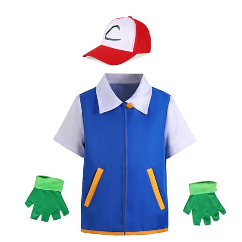 LAYSHOWCOS Costume Hoodie Cosplay Jacket Shirt Gloves Hat Sets for Trainer, 130