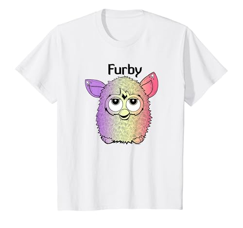 Kids Furby Classic Toy Multi Colored Vintage Portrait T-Shirt