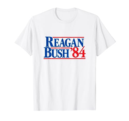 Reagan Bush '84 Vintage Republican T-Shirt