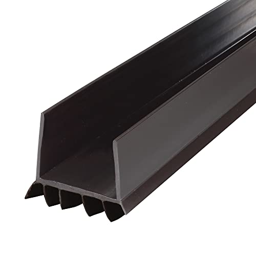 M-D Building Products 43337 36-inch Brown Vinyl U-Shape Cinch Slide-On Under Door Seal…