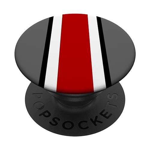 Ohio, Home State Pride, Red and Gray Striped PopSockets PopGrip: Swappable Grip for Phones & Tablets PopSockets Standard PopGrip
