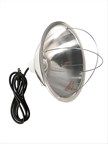 Woods 0165 Brooder Lamp with Bulb Guard;10.5 Inch Reflector and 6 Foot Cord (250 Watt; 18/2 SJTW); 0