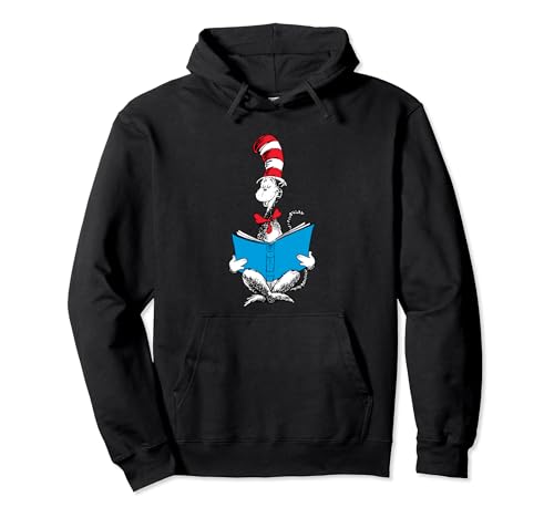 Dr. Seuss Reading Cat Pullover Hoodie Pullover Hoodie