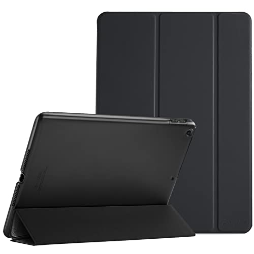 ProCase Smart Case for iPad 9.7 Inch iPad 6th/5th Generation Case 2018 2017(Model: A1893 A1954 A1822 A1823), Ultra Slim Lightweight Stand Case with Translucent Frosted Back Cover -Black