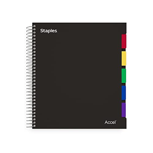 STAPLES Accel Durable Poly Cover Notebook, 8-1/2' x 11'