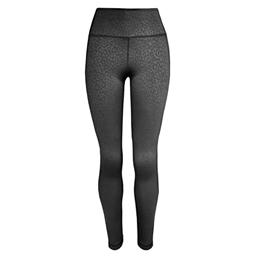 Platinum Sun Women's Swim Workout Pattern Leggings Wetsuit Pants Tights UPF 50+ (Medium, Cheetah)