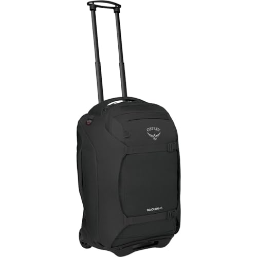 Osprey Sojourn 22'/45L Wheeled Travel Backpack with Harness, Black