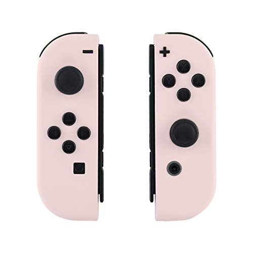 eXtremeRate DIY Replacement Shell Buttons for Nintendo Switch & Switch OLED, Cherry Blossoms Pink Housing Case with Full Set Button for Joycon Handheld Controller [Only The Shell, NOT The Joycon]
