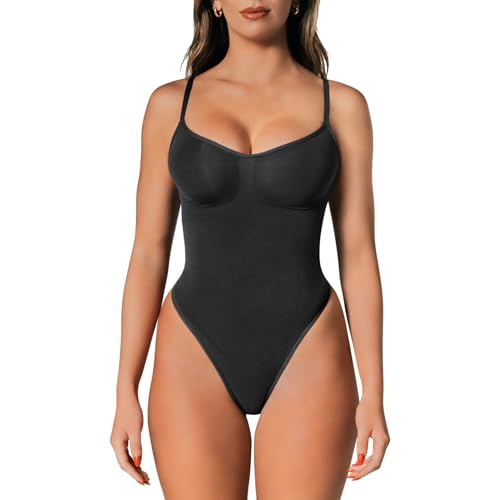 Seamless Shapewear Bodysuit for Tummy Control and Butt Lifting - Slimming and Body Sculpting Thong Shapewear