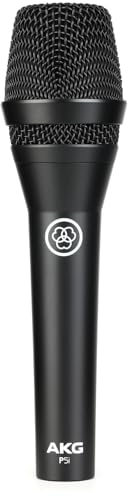 AKG Pro Audio P5i Dynamic Vocal Microphone with Harman Connected PA Compatibility,Black