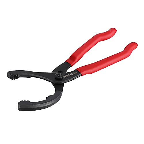 WORKPRO 12' Adjustable Oil Filter Pliers, Wrench Adjustable Oil Filter Removal Tool, Ideal For Engine Filters, Conduit, & Fittings, W114083A