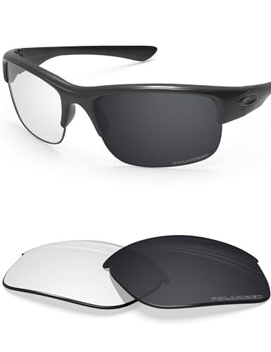 BLAZERBUCK Anti-salt Replacement Lenses for Oakley Bottlecap - Clear Black Photochromic