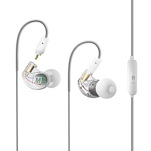 MEE audio M6 VR Multiplatform in-Ear Earphones with Headset Microphone for PS5, Xbox, Nintendo Switch, PC; Also Includes Short Cable and mounting Bracket for Oculus Quest and Other VR Gaming Headsets