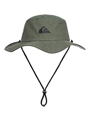 Quiksilver mens Bushmaster Sun Protection Floppy Visor Bucket Hat, Thyme, Large-X-Large US