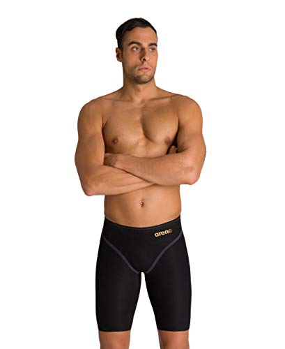ARENA Men's Standard Powerskin Carbon Core FX Jammers Racing Swimsuit, Black/Gold, 24