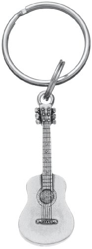 DANFORTH Guitar Keychain – Handcrafted Pewter Guitar Keychain For Men and Women – 2 ½”, Made In USA