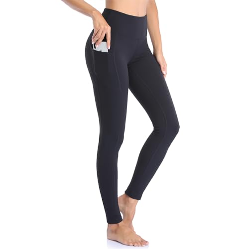 Occffy Workout Leggings for Women High Waisted Gym Legging Yoga Pants Tummy Control Pantalones de Mujer Black