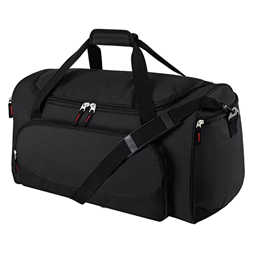 55L Sports Duffle Bags Large Gym Duffel Bag Workout Bag for Men - Black