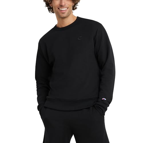 Champion Men's Crewneck, Powerblend Fleece Sweatshirt, Crewneck Sweatshirts(Reg. or Big & Tall)