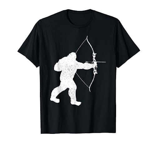 Archery Bowman Archer Bowhunter Arrow Bow Bigfoot Legend T-Shirt