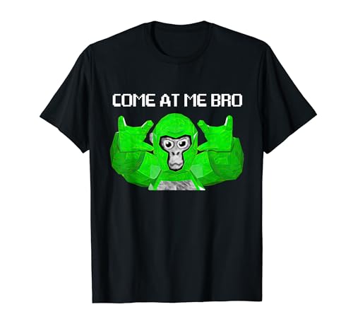 Come at me bro Gorilla Game Monke VR Gamer for Kids, Adults T-Shirt