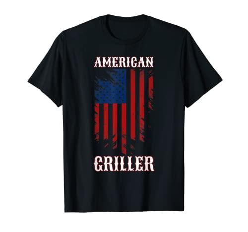 Patriotic BBQ Grill American Griller American Flag T-Shirt T-Shirt