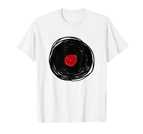 Vinyl Record Drawing - LP Collector T-Shirt