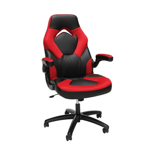 RESPAWN 3085 Ergonomic Gaming Chair - Racing Style High Back PC Computer Desk Office Chair - 360 Swivel, Integrated Headrest, Adjustable Tilt Tension & Tilt Lock - Red