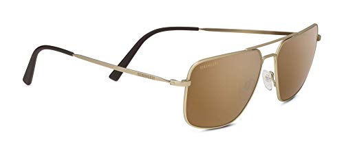 Serengeti Agostino Sunglasses (Matte Gold, Polarized Drivers Gold)