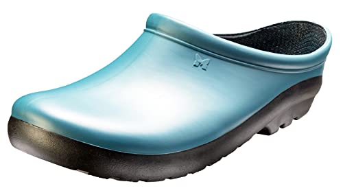 Sloggers Waterproof Garden Clogs for Women – Traditional Garden Clogs with Premium Comfort Support Insole, (Deep Lake Blue), (Size 7)