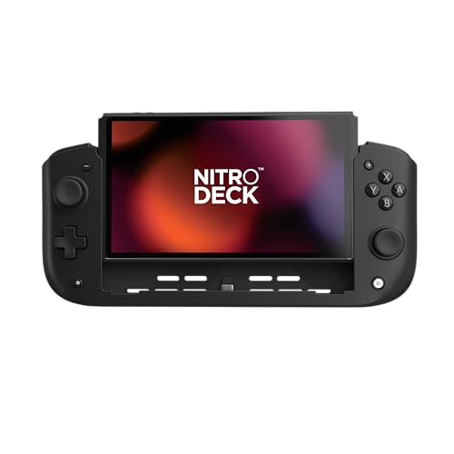 CRKD Nitro Deck - Professional Handheld Deck with Zero Stick Drift for Nintendo Switch and Switch OLED (Black)