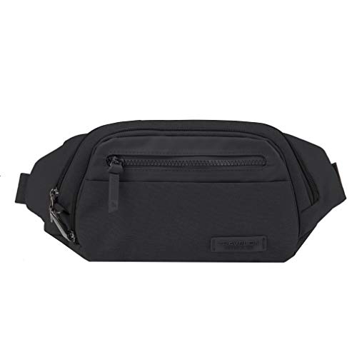Travelon unisex adult Travelon Anti-theft Metro Waistpack waist packs, Black, 10.5 x 7 2.5 US