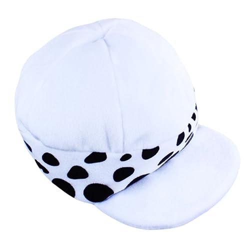 misslate Beanie Hat for Trafalgar Law After The Time Jump Cosplay Costume White