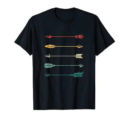 Vintage Arrow Traditional Archery Arrows Bow Hunting Retro T-Shirt