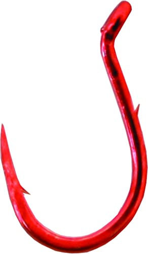 Gamakatsu 04306 Single Egg Hook, Size 8, Set of 10, Red