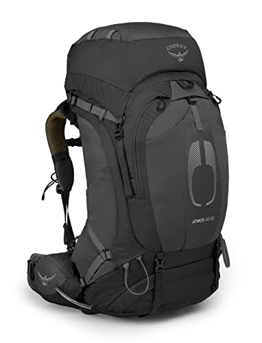 Osprey Atmos AG 65L Men's Backpacking Backpack, Black, Large/X-Large