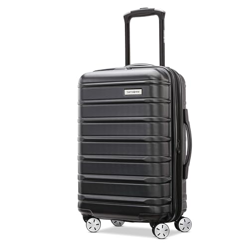 Samsonite Omni 2 Hardside Expandable Luggage with Spinner Wheels, Midnight Black, Carry-On 19-Inch