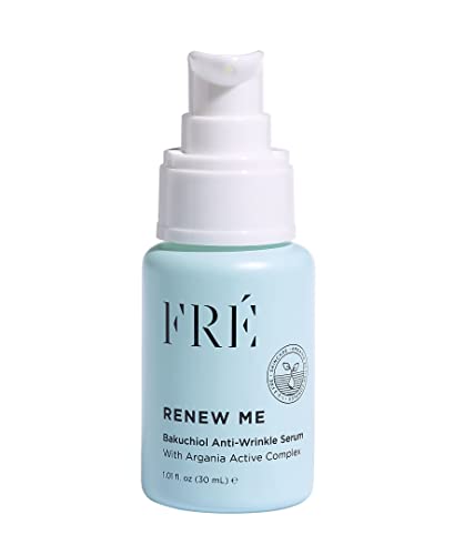 Anti Aging Serum, Renew Me by FRE Skincare - Niacinamide Serum with Bakuchiol - Anti Wrinkle Serum, Increases Firmness & Elasticity for Younger & Smoother Looking Skin - Cruelty-Free
