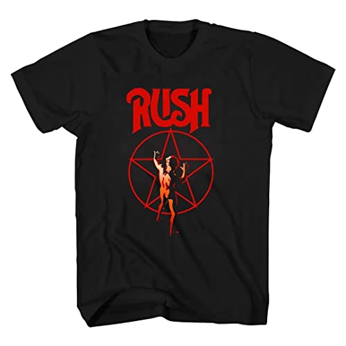 Rush Shirt Tshirt Unisex for Women Men Teen Casual Graphic Short Sleeve T-Shirt Black Large