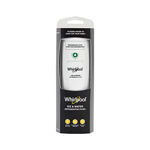 Whirlpool Refrigerator Ice and Water Filter 4 - WHR4RXD1, Single-Pack, Green
