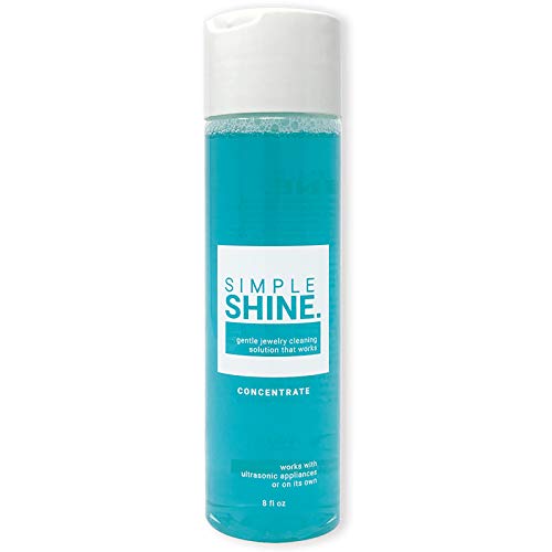 Simple Shine. Ultrasonic Cleaning Solution Gold, Silver & Fashion Non Toxic Clean 8oz