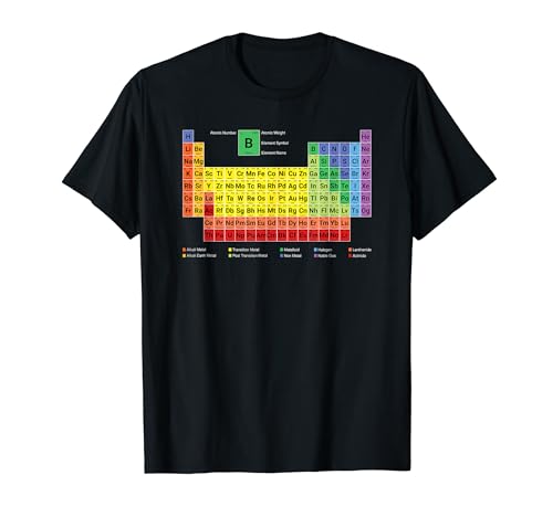 Full Periodic Table of Elements with Description T-Shirt