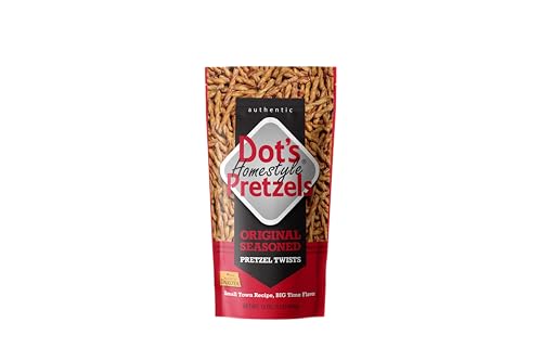 Dot's Pretzels Original Seasoned Pretzel Twists, Healthy Kids Snacks, 16oz Grocery Sized Bag