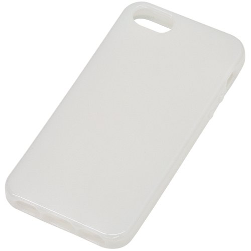 ナカバヤシ(Nakabayashi) IPN-12SC01W TPU Soft Case for iPhone 5s/5, White